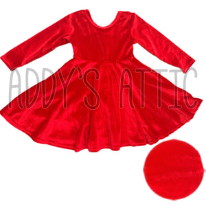 Santa Baby Velvet Princess Dress